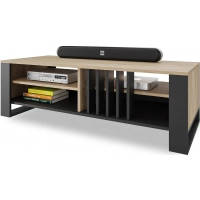 Szafka RTV III pod TV 145 cm lamele Sonoma nowoczesna loft